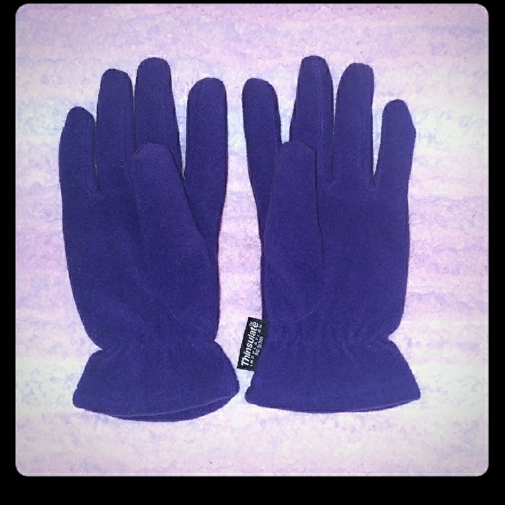 Dark Purple Winter Gloves